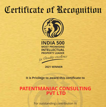 PatentManiac India 5000 Award